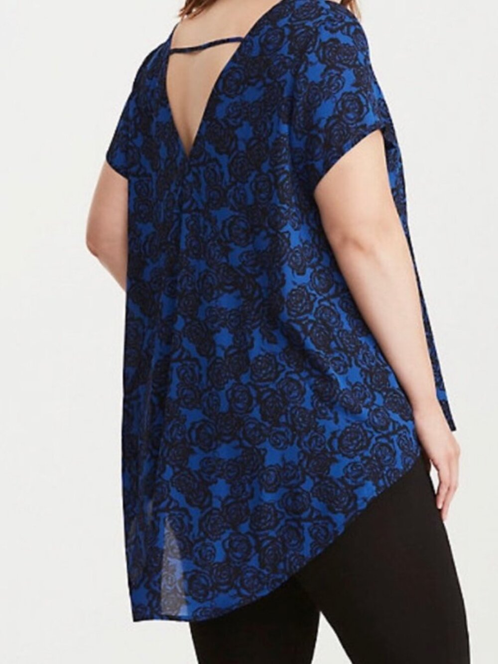 Hi-Lo Floral Blouse